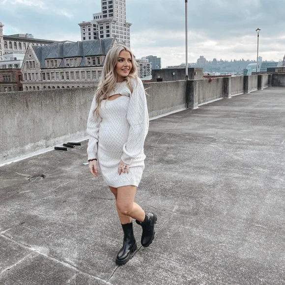 H&M Dresses Hm Sweater Dress With Short Sweater Size Small